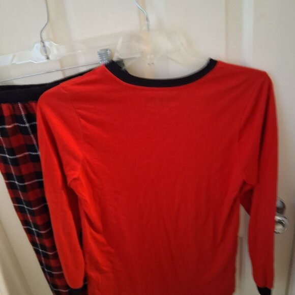 Boys 14 red plaid pajama set - Eddie Bauer - Picture 3 of 7